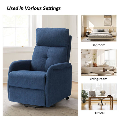 Poltrona reclinabile Elisa Power Remote Lift Assist con base in metallo