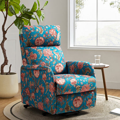 Poltrona reclinabile Elisa Power Remote Lift Assist con base in metallo