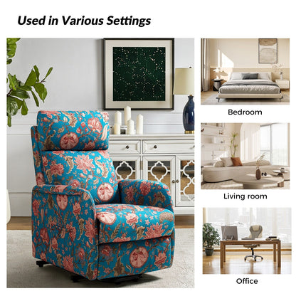 Poltrona reclinabile Elisa Power Remote Lift Assist con base in metallo