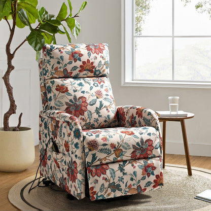 Poltrona reclinabile Elisa Power Remote Lift Assist con base in metallo