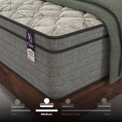 Materasso ibrido in memory foam con gel rinfrescante Elite Series Machka da 12 pollici King Size, certificato CertiPUR-US