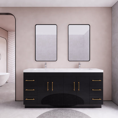 Mobile lavabo indipendente Eliza da 72'' con doppio lavabo