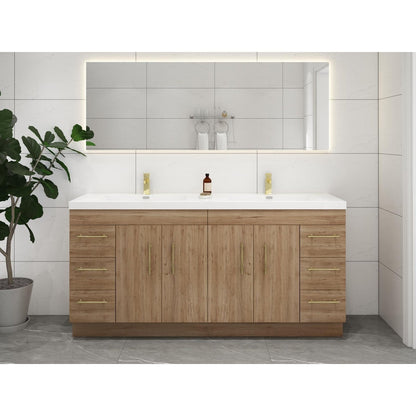 Mobile lavabo indipendente Eliza da 72'' con doppio lavabo