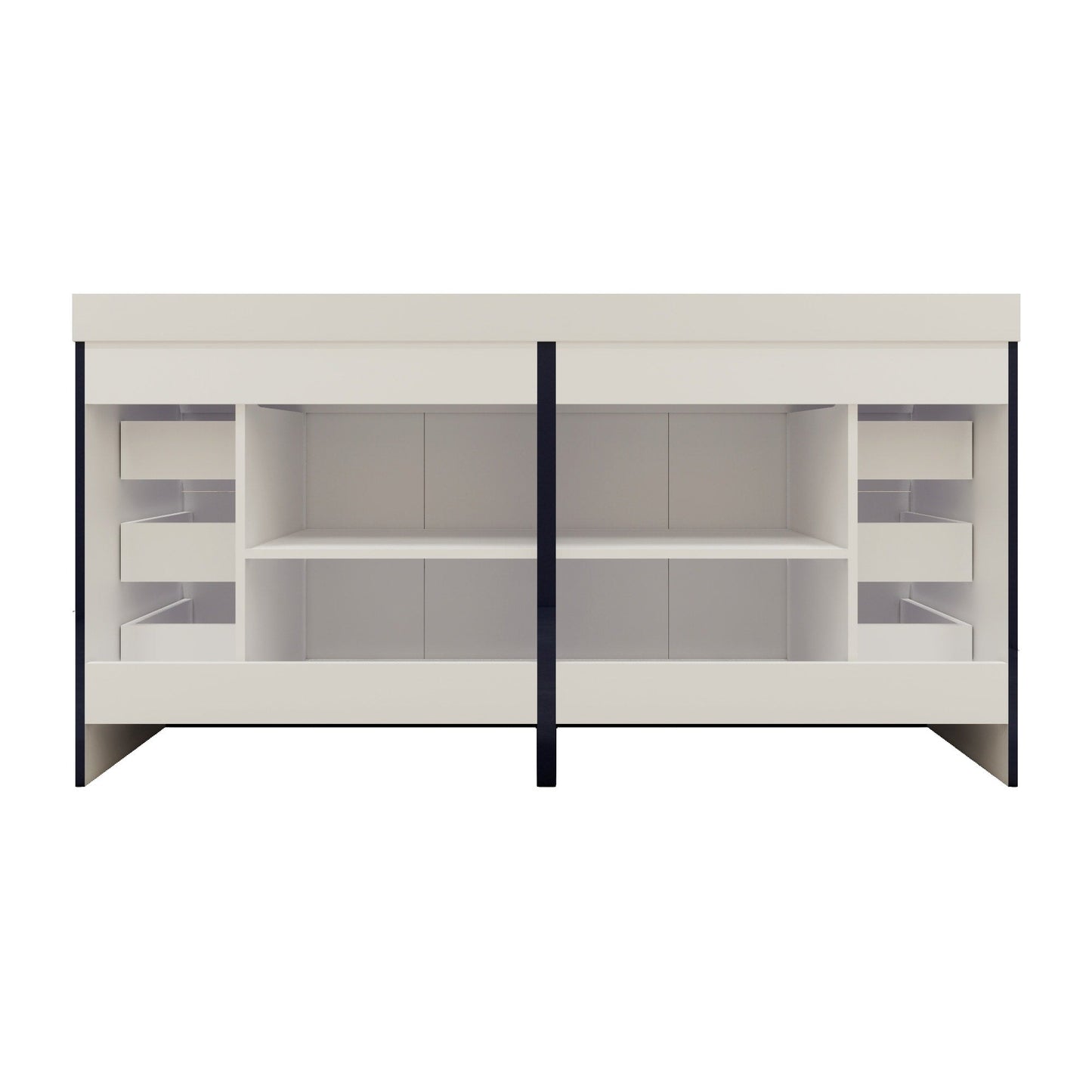 Mobile lavabo indipendente Eliza da 72'' con doppio lavabo