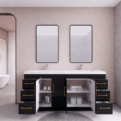 Mobile lavabo indipendente Eliza da 72'' con doppio lavabo