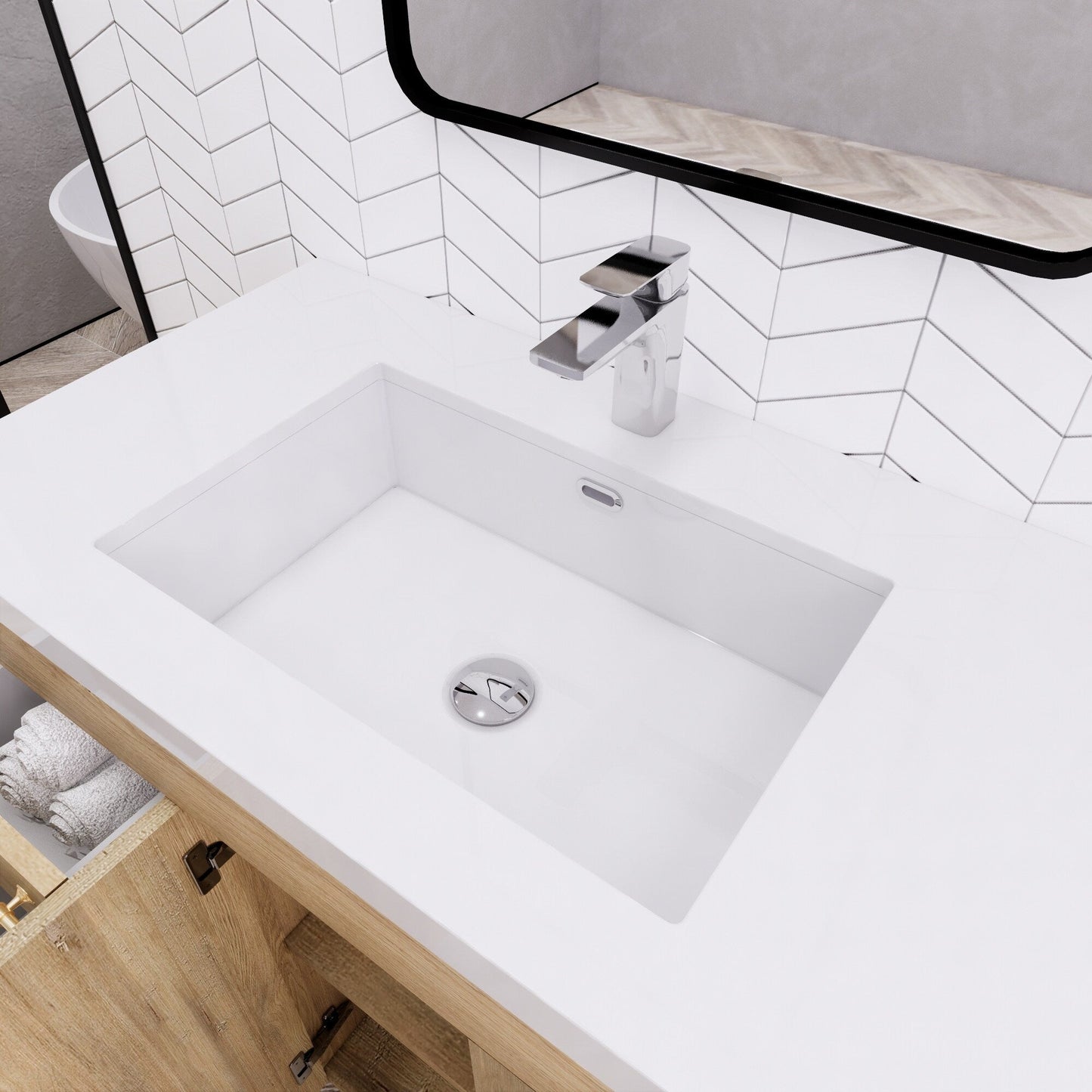 Mobile lavabo indipendente Eliza da 72'' con doppio lavabo