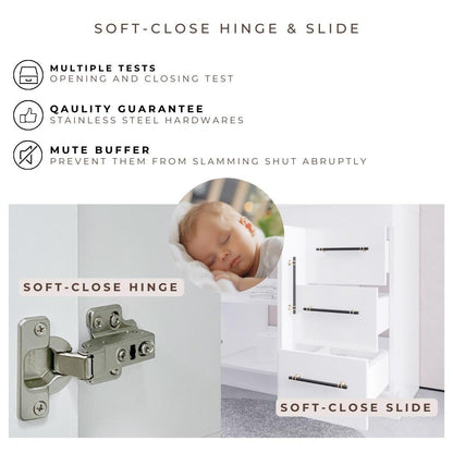 Mobile lavabo indipendente Eliza da 72'' con doppio lavabo