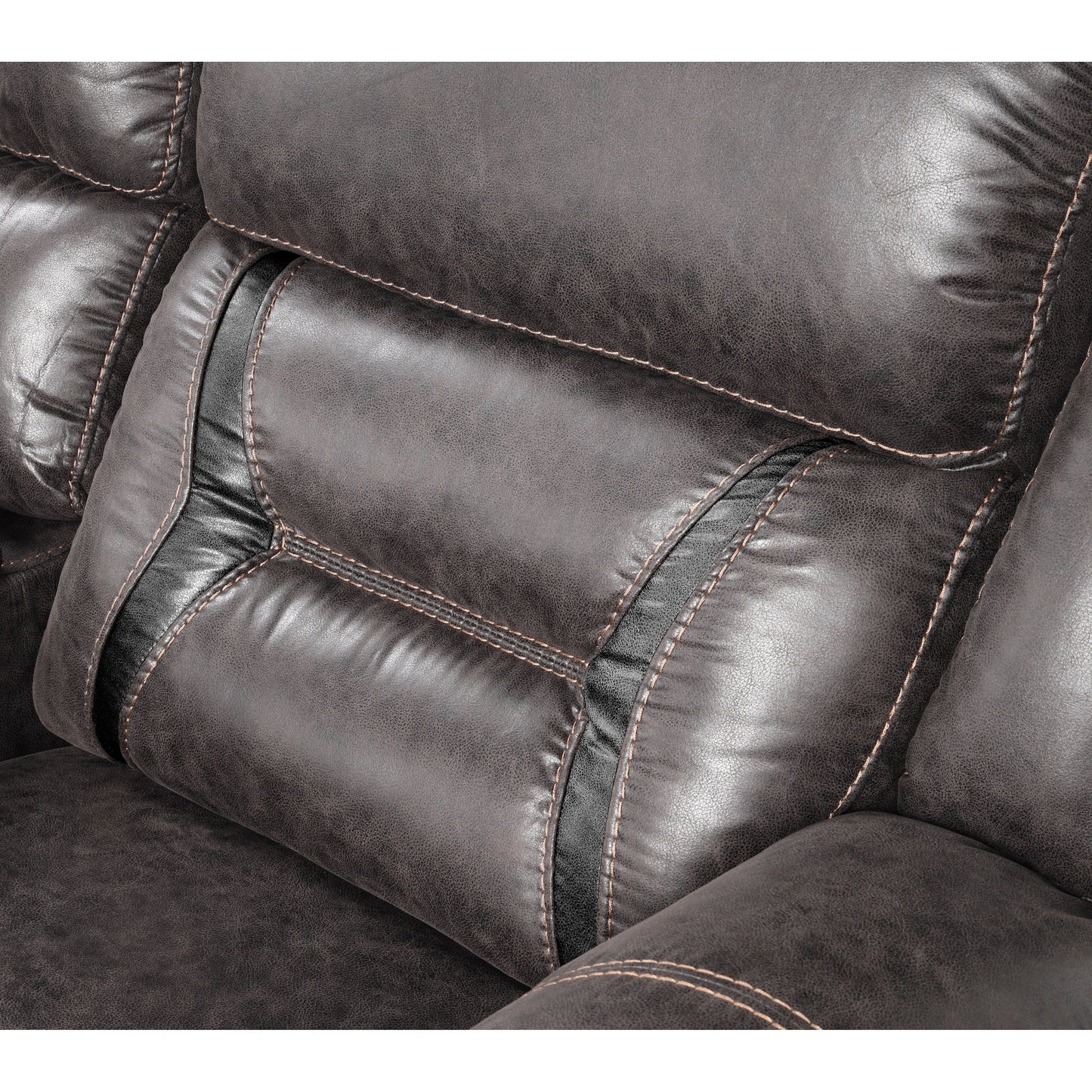 Divano reclinabile manuale Roundhill Furniture Elkton con consolle portaoggetti