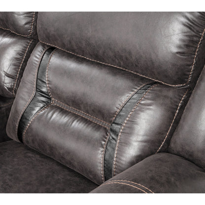 Divano reclinabile manuale Roundhill Furniture Elkton con consolle portaoggetti