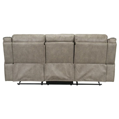 Divano reclinabile manuale Roundhill Furniture Elkton con consolle portaoggetti