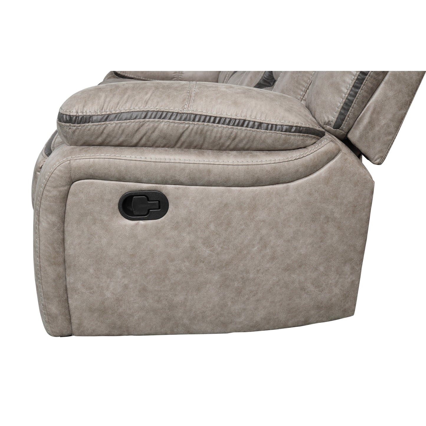 Divano reclinabile manuale Roundhill Furniture Elkton con consolle portaoggetti