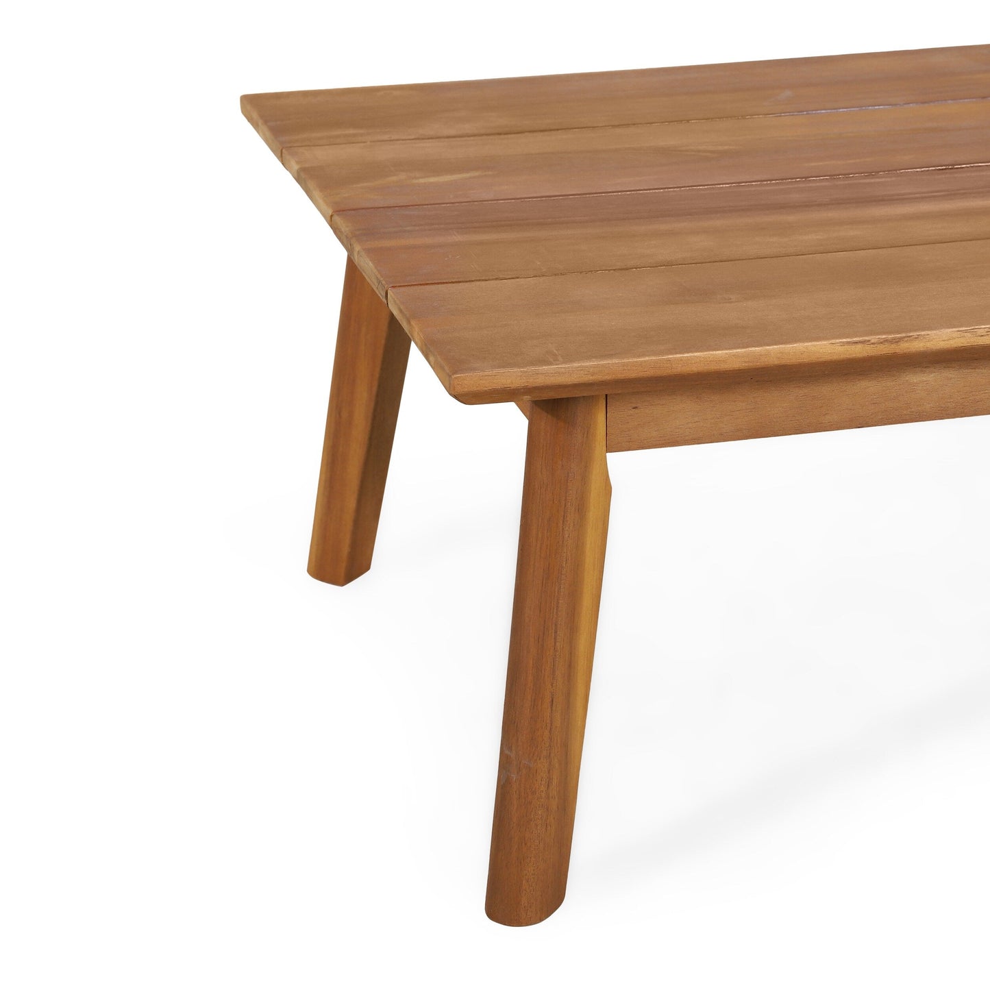 Set da esterno Ellendale Outdoor Acacia Wood da 4 posti con cuscino di Christopher Knight Home