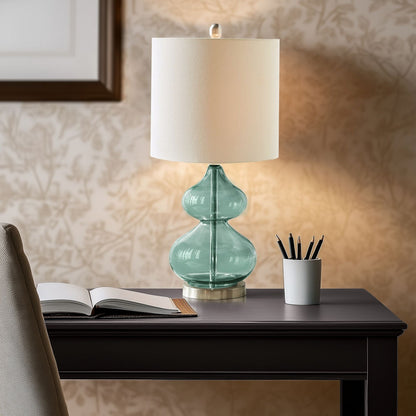 Lampada da tavolo in vetro curvato Ellipse Gourd, set da 2