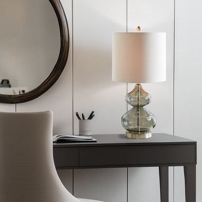 Lampada da tavolo in vetro curvato Ellipse Gourd, set da 2