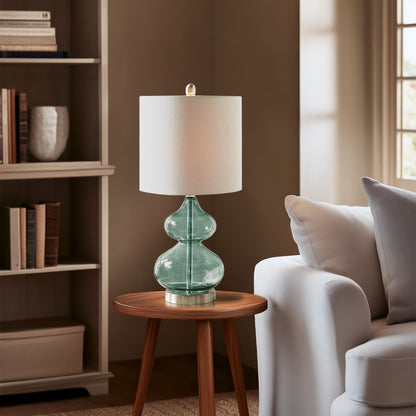 Lampada da tavolo in vetro curvato Ellipse Gourd, set da 2