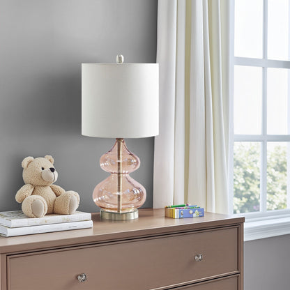 Lampada da tavolo in vetro curvato Ellipse Gourd, set da 2