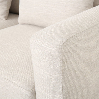 Divano moderno a 3 posti in tessuto Elliston con cuscini decorativi di Christopher Knight Home