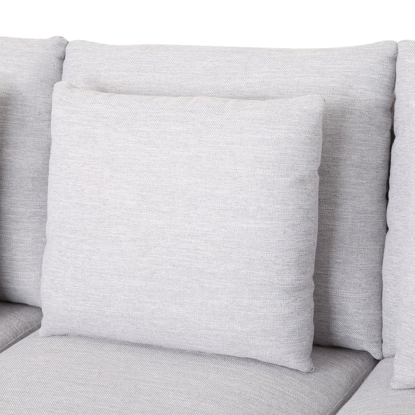 Divano moderno a 3 posti in tessuto Elliston con cuscini decorativi di Christopher Knight Home