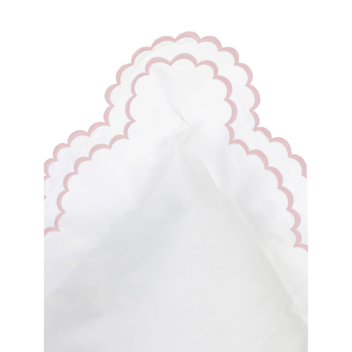 Set copripiumino matrimoniale e federa in percalle di cotone fresco ricamato