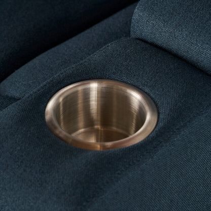 Poltrona reclinabile elettrica in tessuto Emersyn con braccioli e cavo USB di Christopher Knight Home