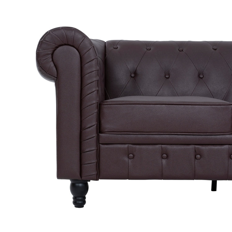 Divano Chesterfield Elegance, comfort lussuoso per soggiorni accoglienti, divano moderno di metà secolo, Elegance, divano a 3 posti