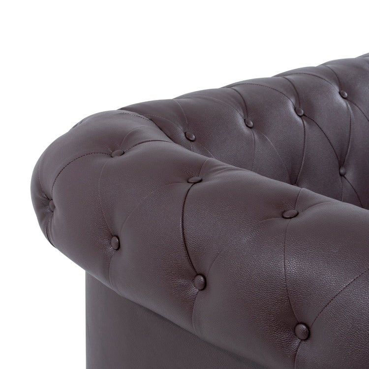 Divano Chesterfield Elegance, comfort lussuoso per soggiorni accoglienti, divano moderno di metà secolo, Elegance, divano a 3 posti
