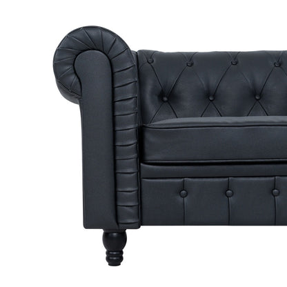 Divano Chesterfield Elegance, comfort lussuoso per soggiorni accoglienti, divano moderno di metà secolo, Elegance, divano a 3 posti