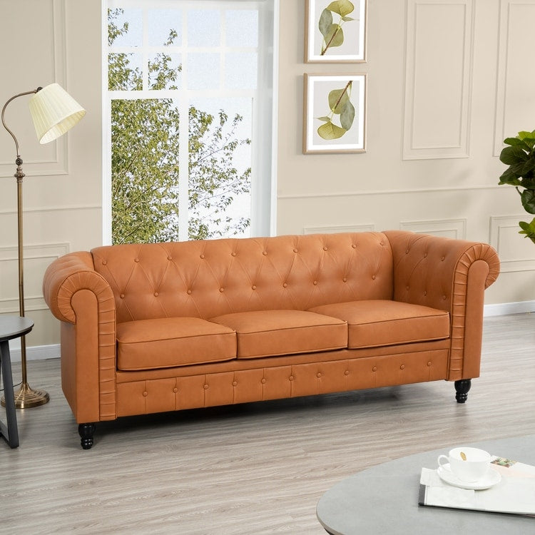 Divano Chesterfield Elegance, comfort lussuoso per soggiorni accoglienti, divano moderno di metà secolo, Elegance, divano a 3 posti