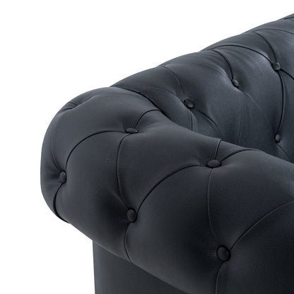 Divano Chesterfield Elegance, comfort lussuoso per soggiorni accoglienti, divano moderno di metà secolo, Elegance, divano a 3 posti