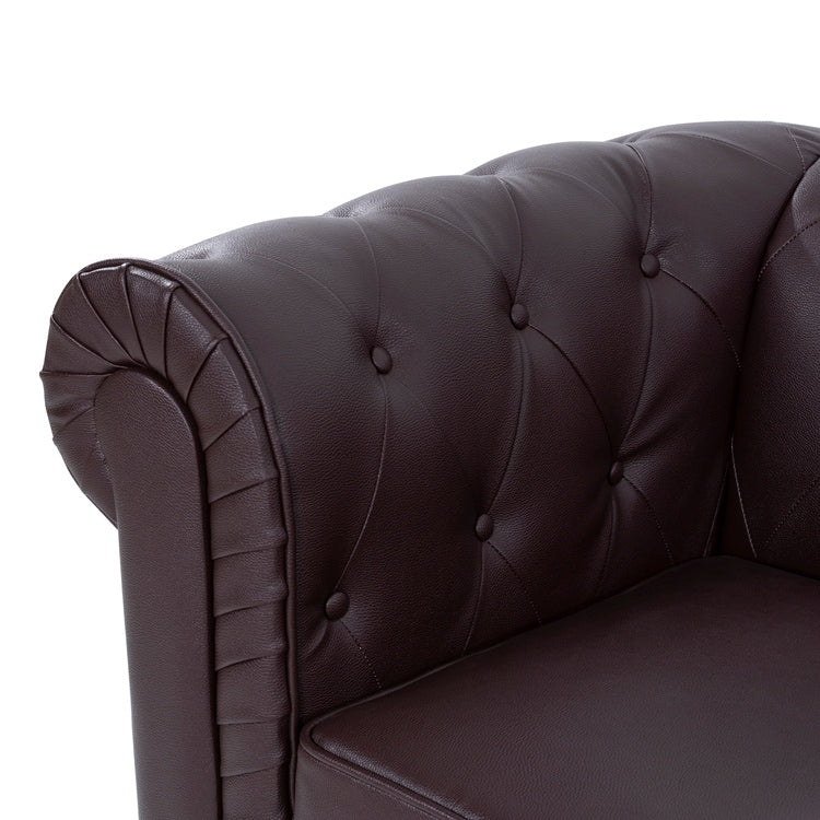 Divano Chesterfield Elegance, comfort lussuoso per soggiorni accoglienti, divano moderno di metà secolo, Elegance, divano a 3 posti