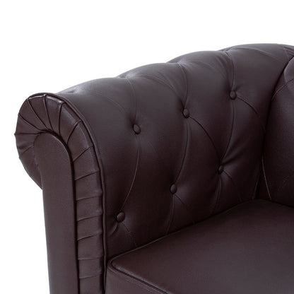 Divano Chesterfield Elegance, comfort lussuoso per soggiorni accoglienti, divano moderno di metà secolo, Elegance, divano a 3 posti