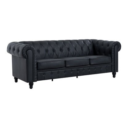 Divano Chesterfield Elegance, comfort lussuoso per soggiorni accoglienti, divano moderno di metà secolo, Elegance, divano a 3 posti