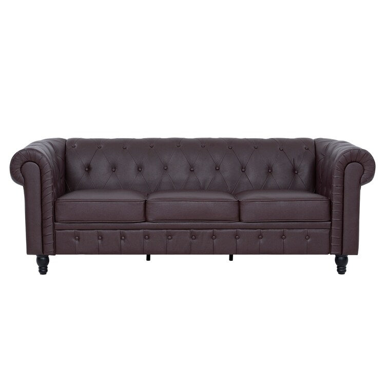 Divano Chesterfield Elegance, comfort lussuoso per soggiorni accoglienti, divano moderno di metà secolo, Elegance, divano a 3 posti