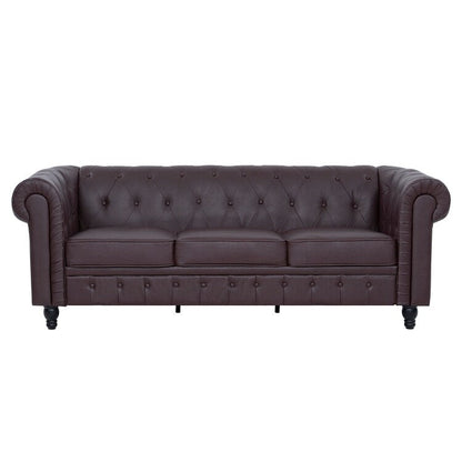 Divano Chesterfield Elegance, comfort lussuoso per soggiorni accoglienti, divano moderno di metà secolo, Elegance, divano a 3 posti