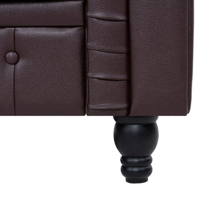 Divano Chesterfield Elegance, comfort lussuoso per soggiorni accoglienti, divano moderno di metà secolo, Elegance, divano a 3 posti