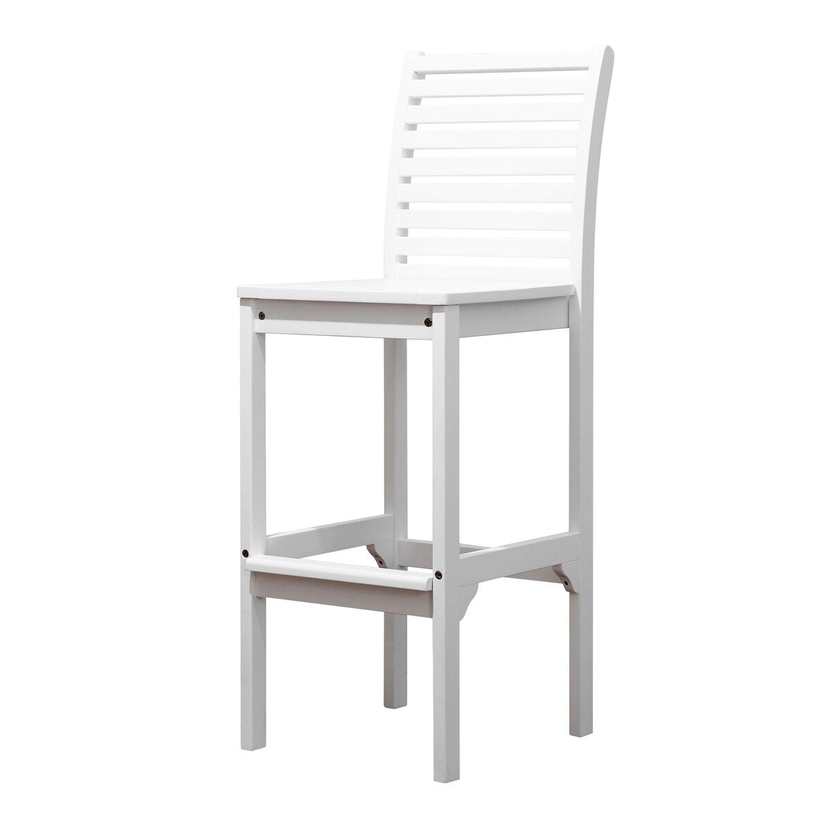 Set da pranzo con tavolo e sedie da bar in legno Emilio