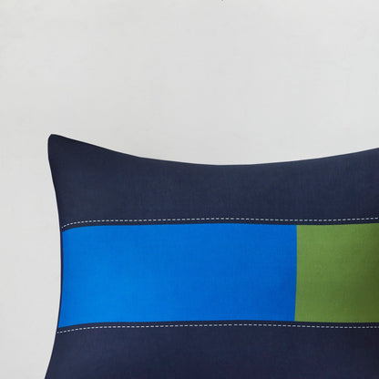 Set copripiumino stampato a righe Emmett di Intelligent Design Kids