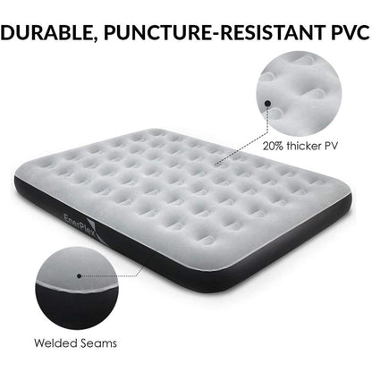 Materasso ad aria EnerPlex Never-Leak Camping Series con pompa - Queen