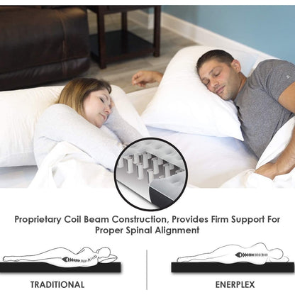 Materasso ad aria EnerPlex Never-Leak Camping Series con pompa - Queen