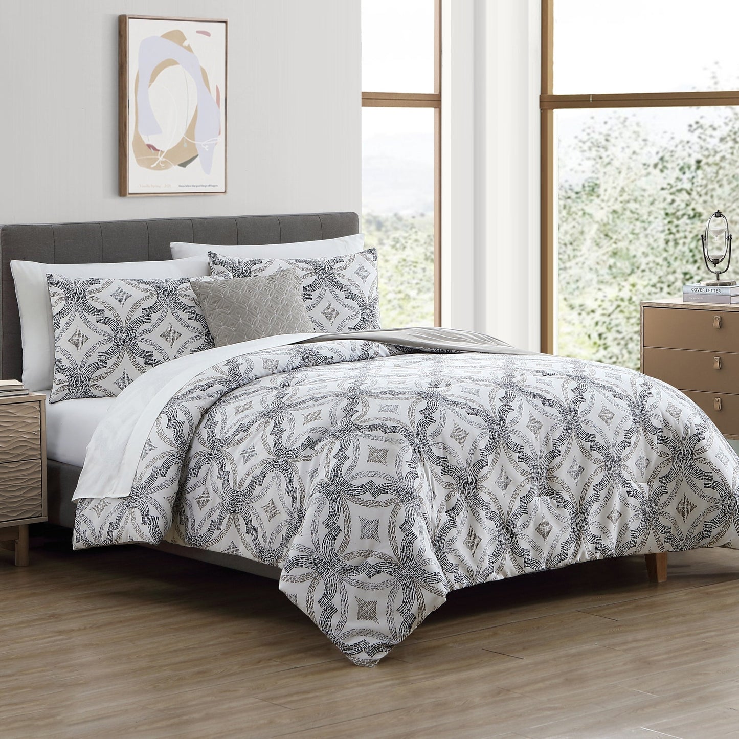 Modern Threads Completo Letto Stampato Capri 8 Pezzi