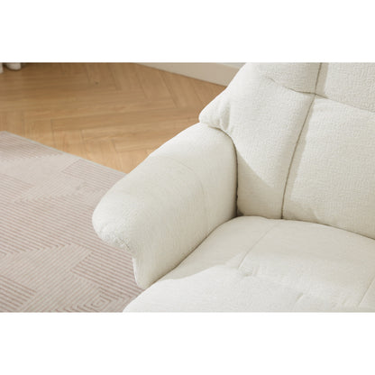 Poltrona reclinabile ergonomica con pouf