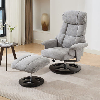 Poltrona reclinabile ergonomica con pouf