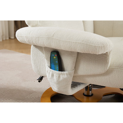 Poltrona reclinabile ergonomica con pouf