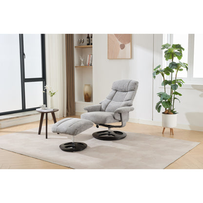 Poltrona reclinabile ergonomica con pouf