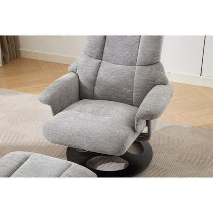 Poltrona reclinabile ergonomica con pouf