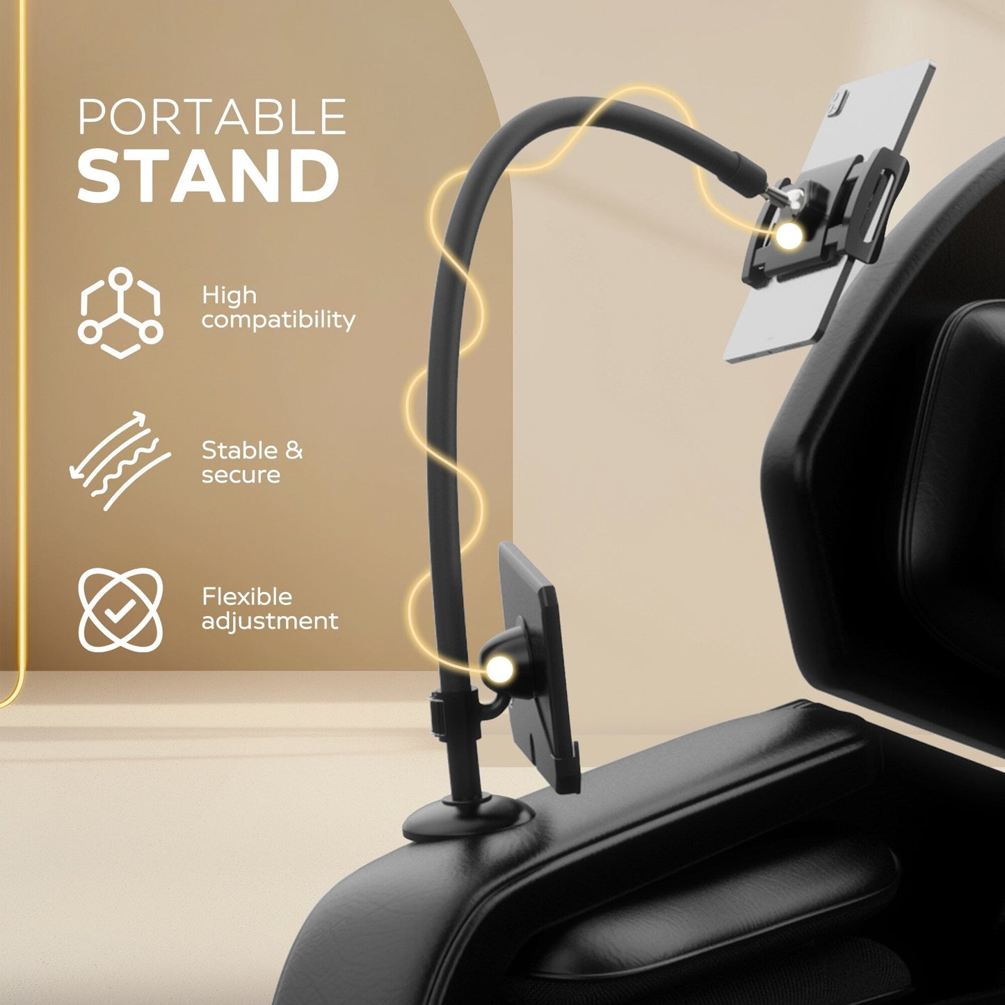 Poltrona massaggiante ergonomica a gravità zero per tutto il corpo con terapia airbag, riscaldamento e Bluetooth, poggiapiedi regolabile