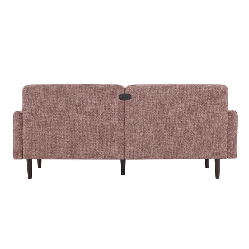 Divano Erin Mid-Century Modern in tessuto