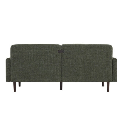 Divano Erin Mid-Century Modern in tessuto