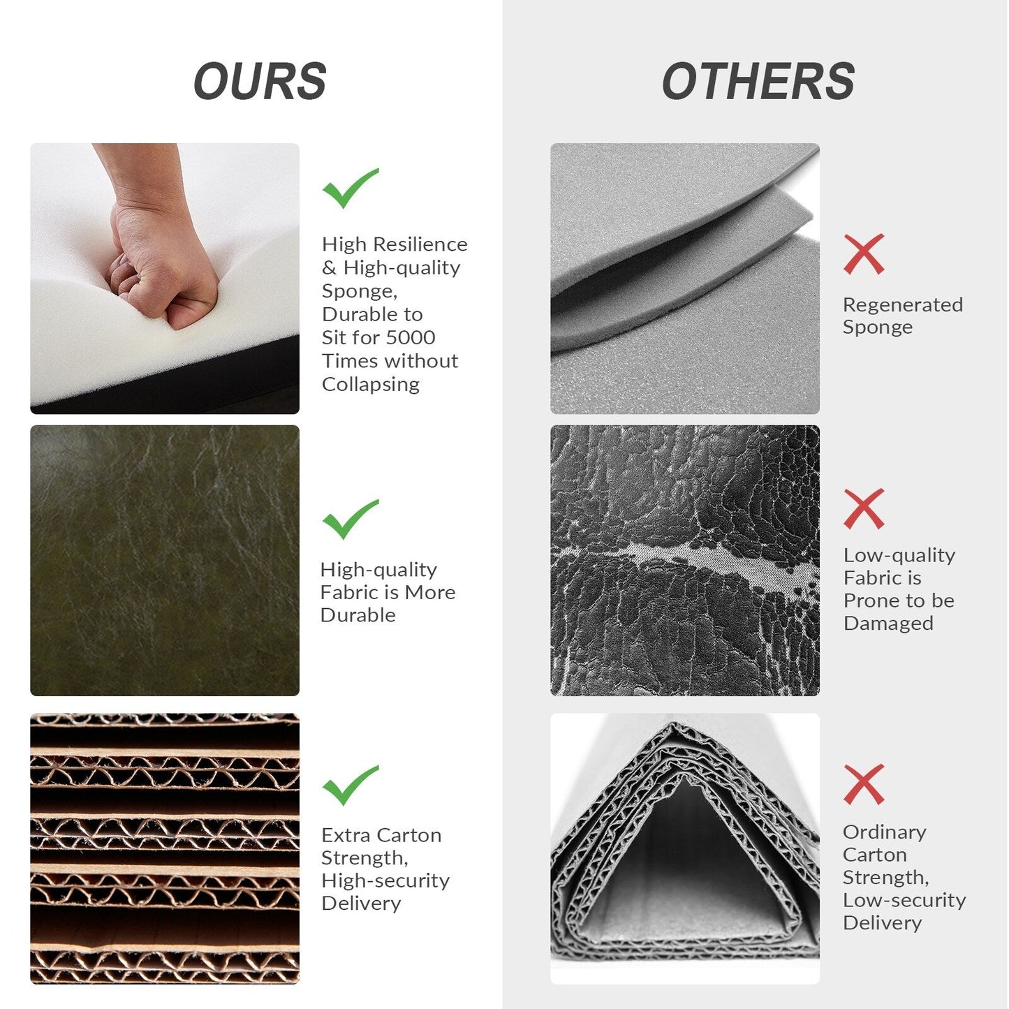 Poltrona reclinabile girevole a dondolo manuale in similpelle moderna Esteban con schienale alto, set da 2