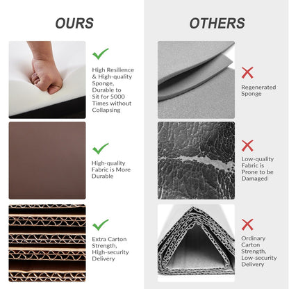 Poltrona reclinabile girevole a dondolo manuale in similpelle moderna Esteban con schienale alto, set da 2